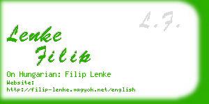 lenke filip business card